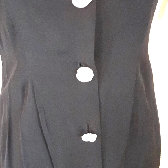 Vintage Knapp Studio Black Dress with Lace Collar💖💖💖NWT - Picture 3 of 8